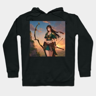 Ancient Turkish Woman Warrior (ABAKAY) Hoodie